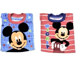 Mickey Mouse 2 Pk. Towel Bibs